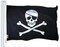 G128 - Jolly Roger Pirate Flag (Bones) 3x5 FT Printed Brass Grommets 150D Polyester Indoor/Outdoor - Much Thicker More Durable Than 100D 75D Polyester